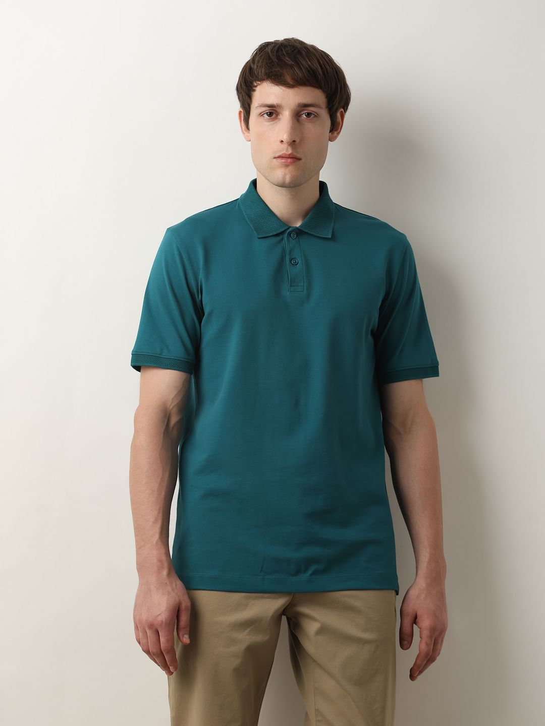 Deep Teal Slim Polo T-Shirt