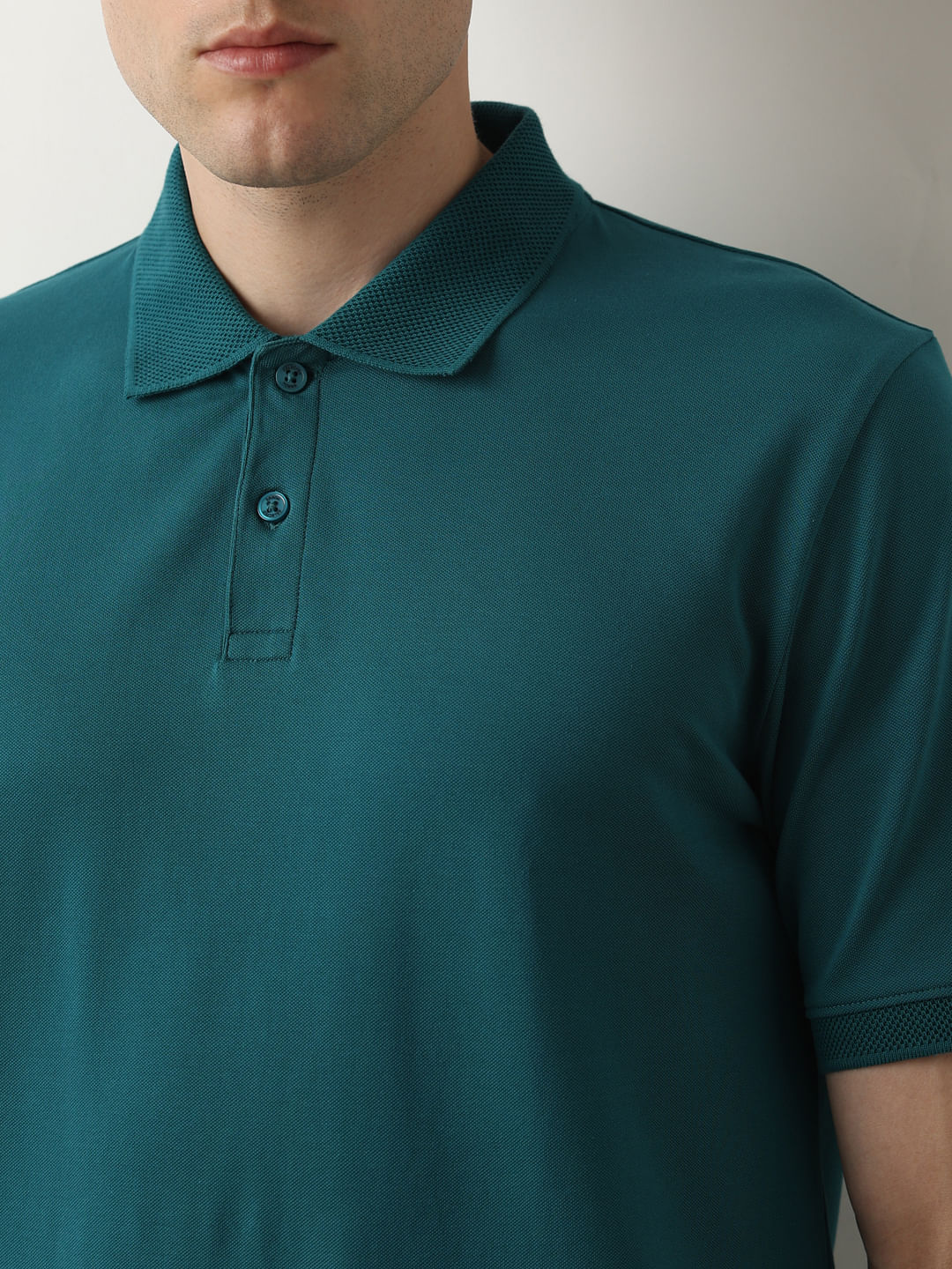 Deep Teal Slim Polo T-Shirt