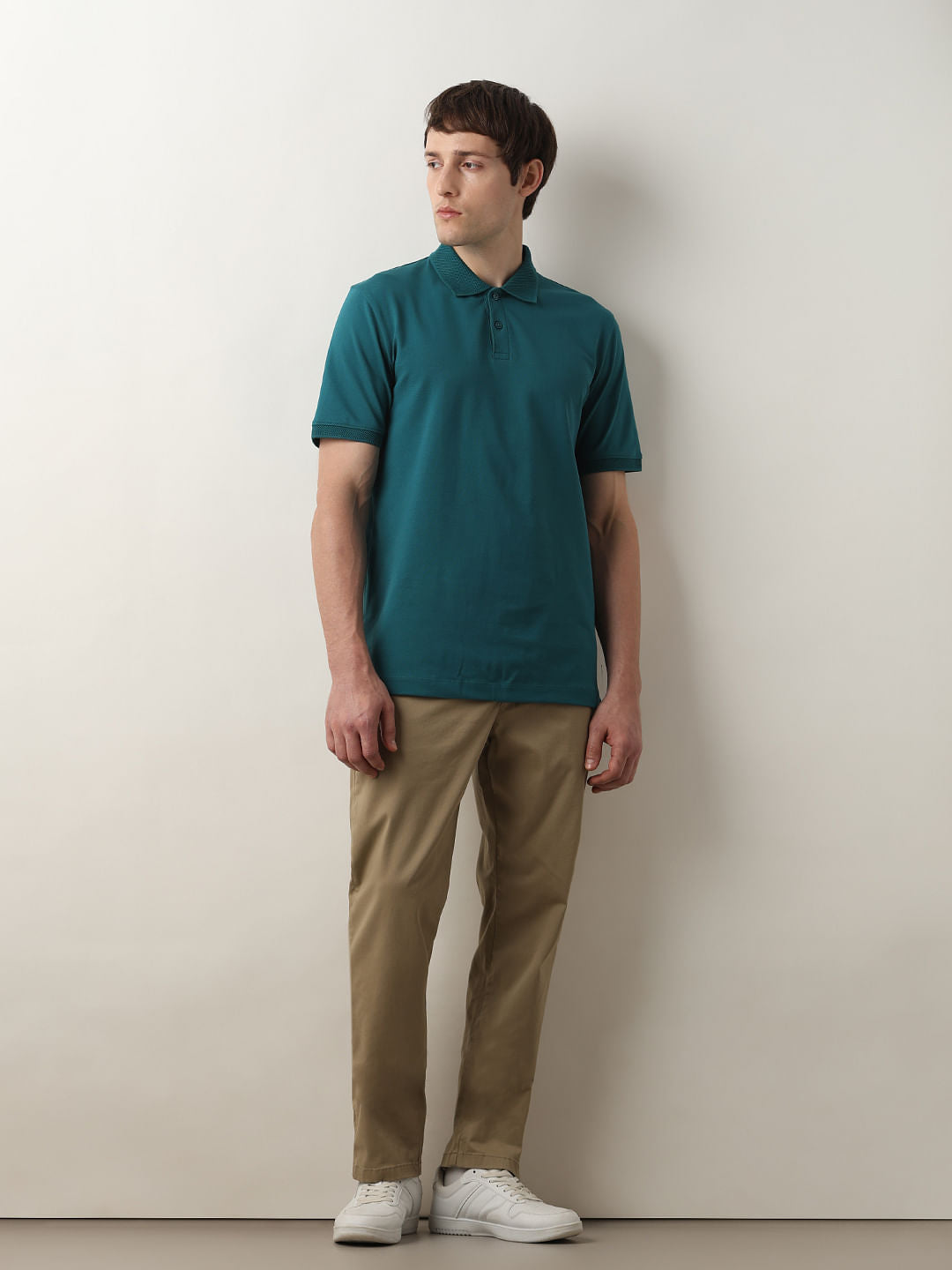 Deep Teal Slim Polo T-Shirt