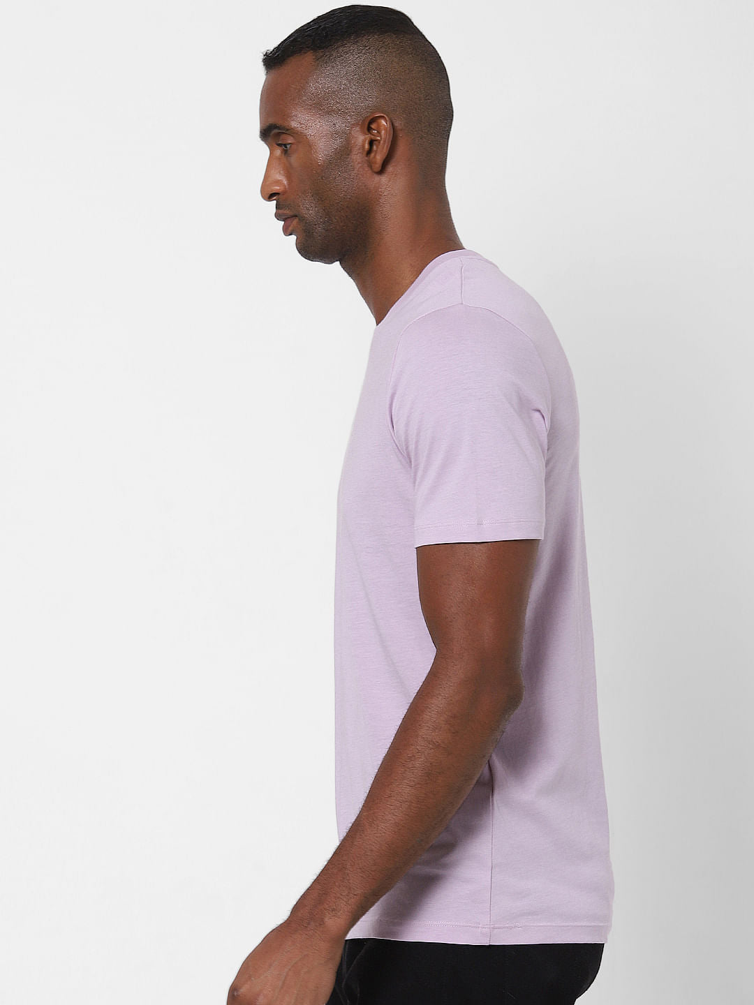 Light Purple Crew Neck T-Shirt