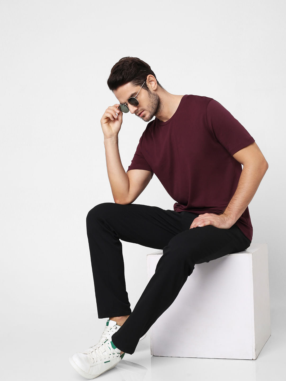 Maroon Crew Neck T-Shirt