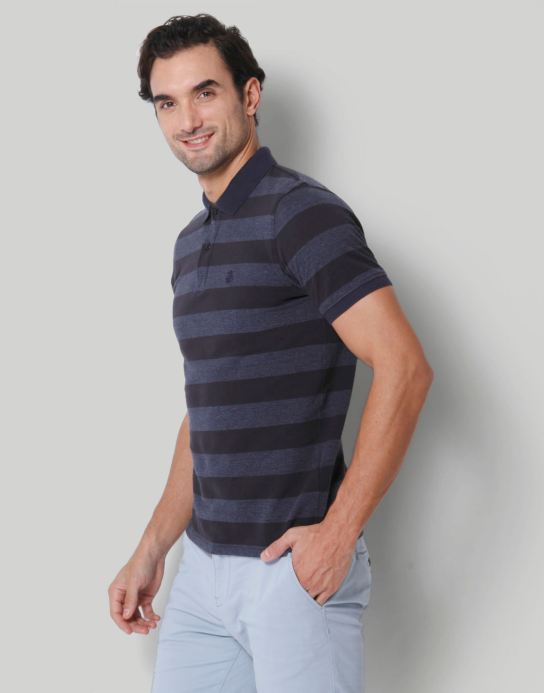 Black Polo Neck T-Shirt