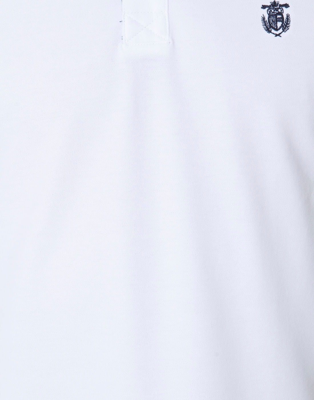 White Polo Neck T-Shirt