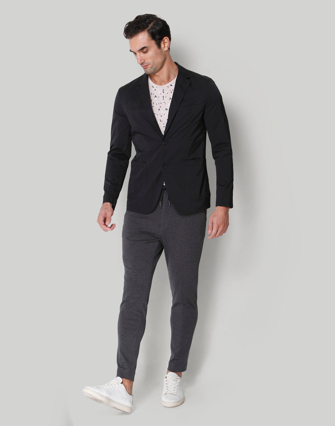Black Regular Fit Blazer