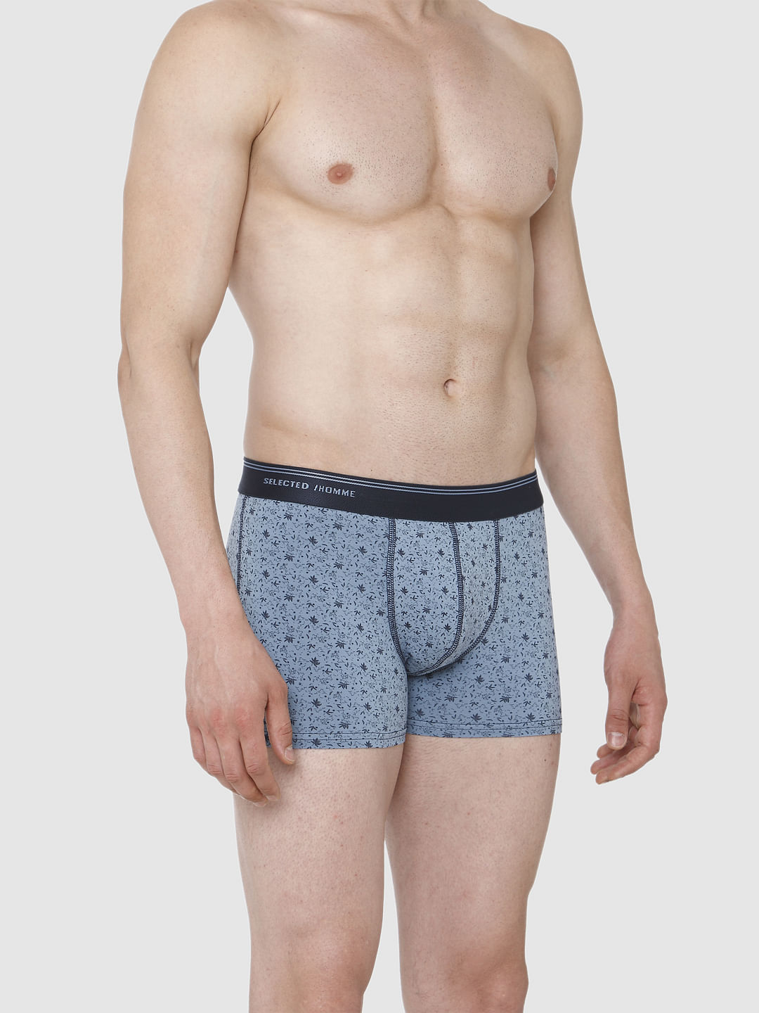 Light Blue All Over Print Trunks