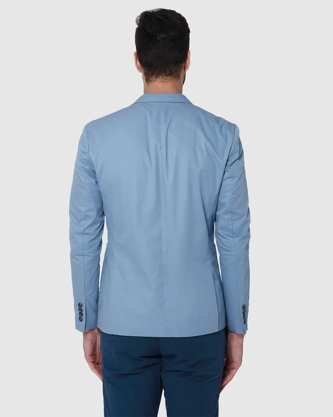 Light Blue Slim Fit Blazer