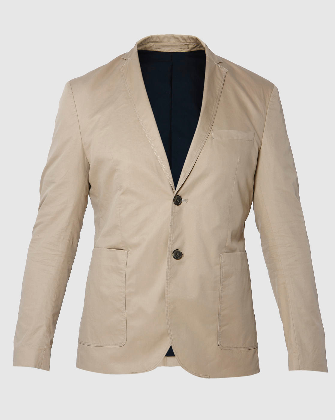 Beige Slim Fit Blazer