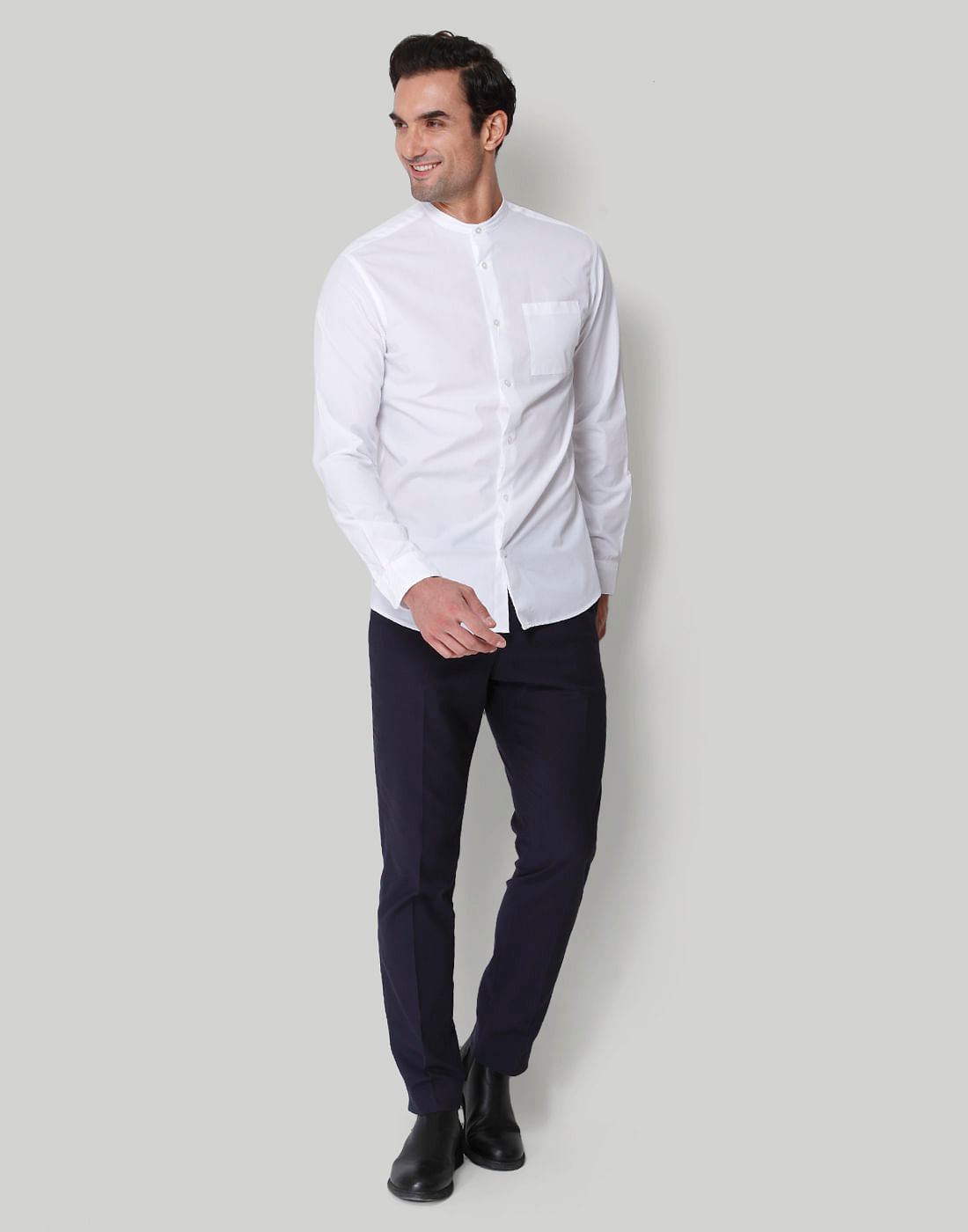 White Full Sleeves Shirt