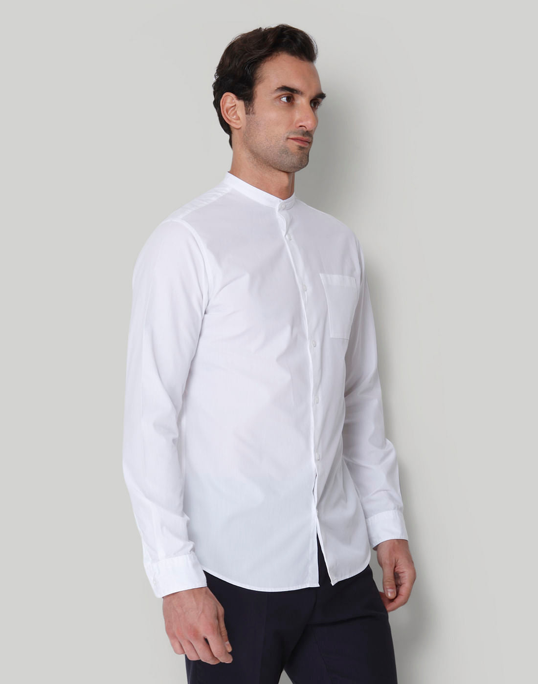White Full Sleeves Shirt