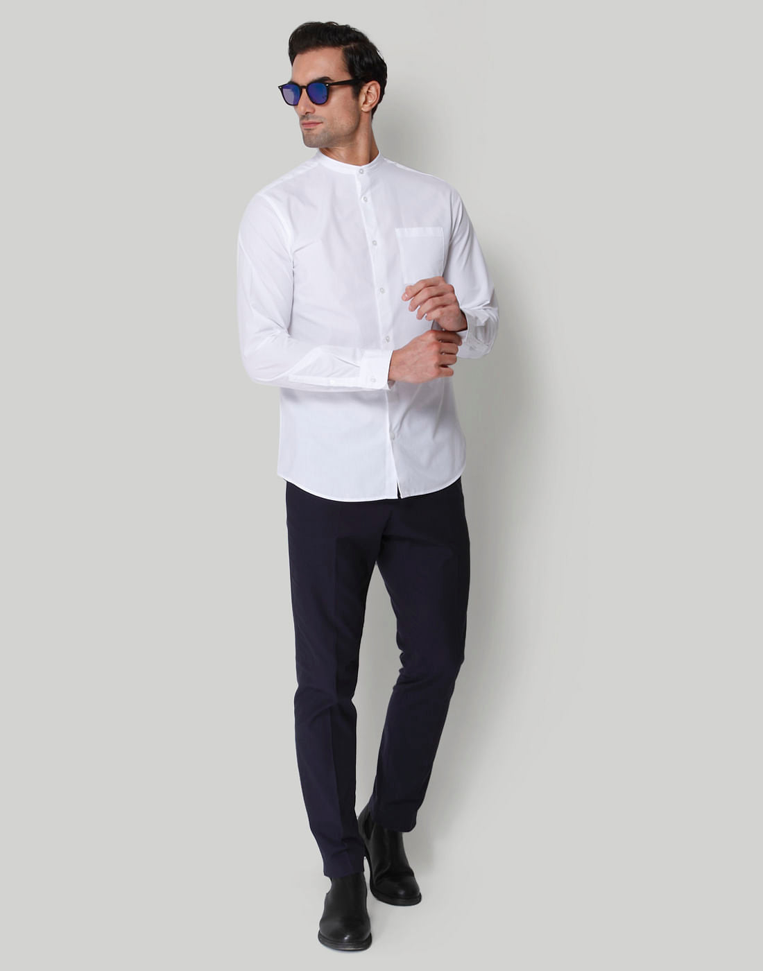 White Full Sleeves Shirt