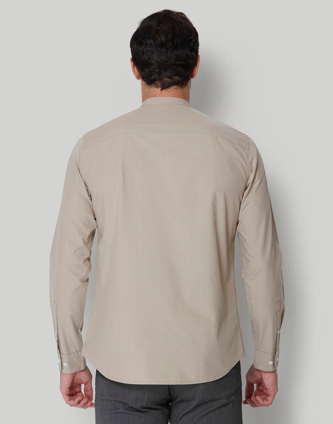 Beige Full Sleeves Shirt