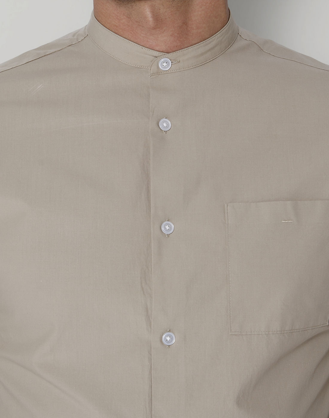 Beige Full Sleeves Shirt