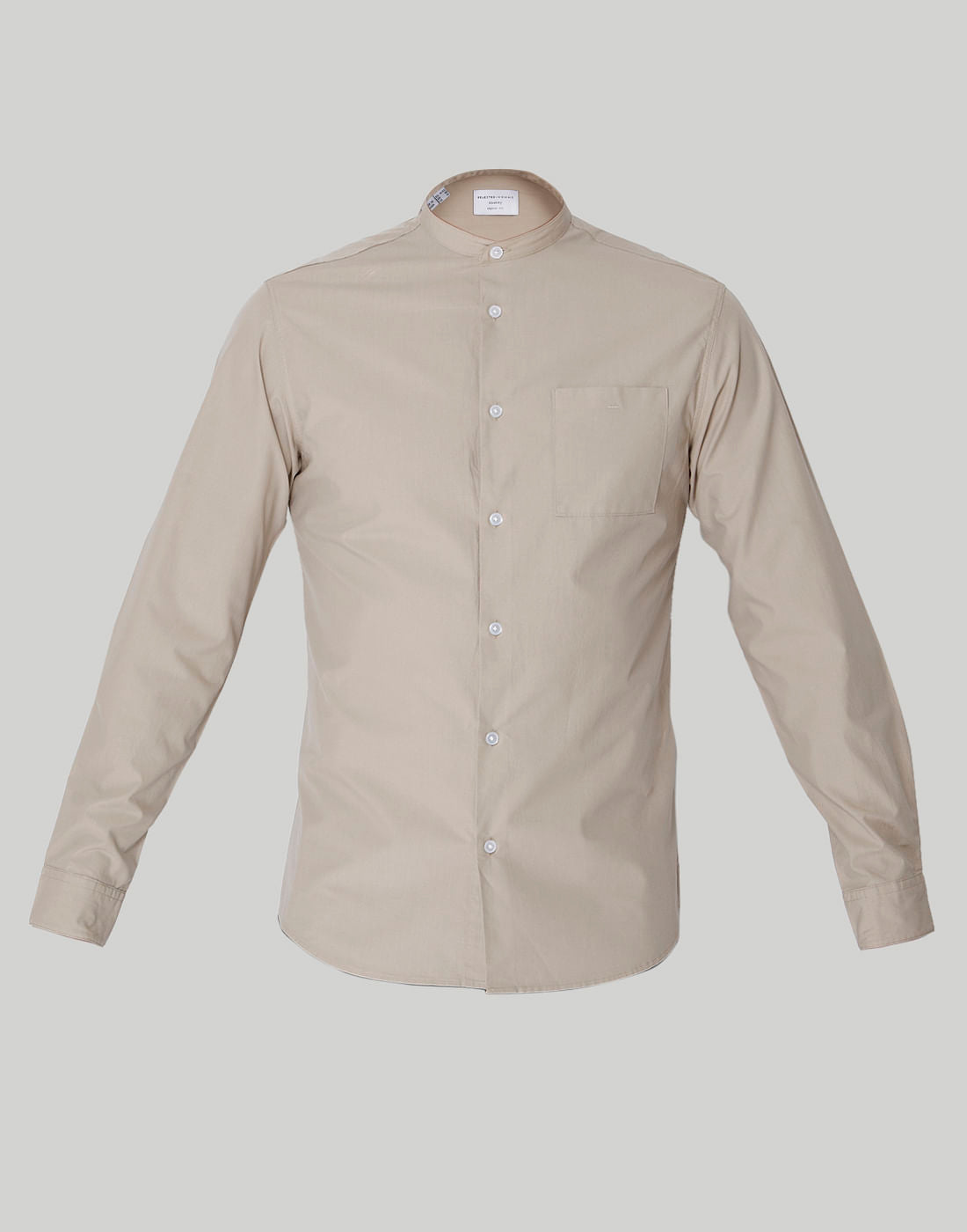 Beige Full Sleeves Shirt