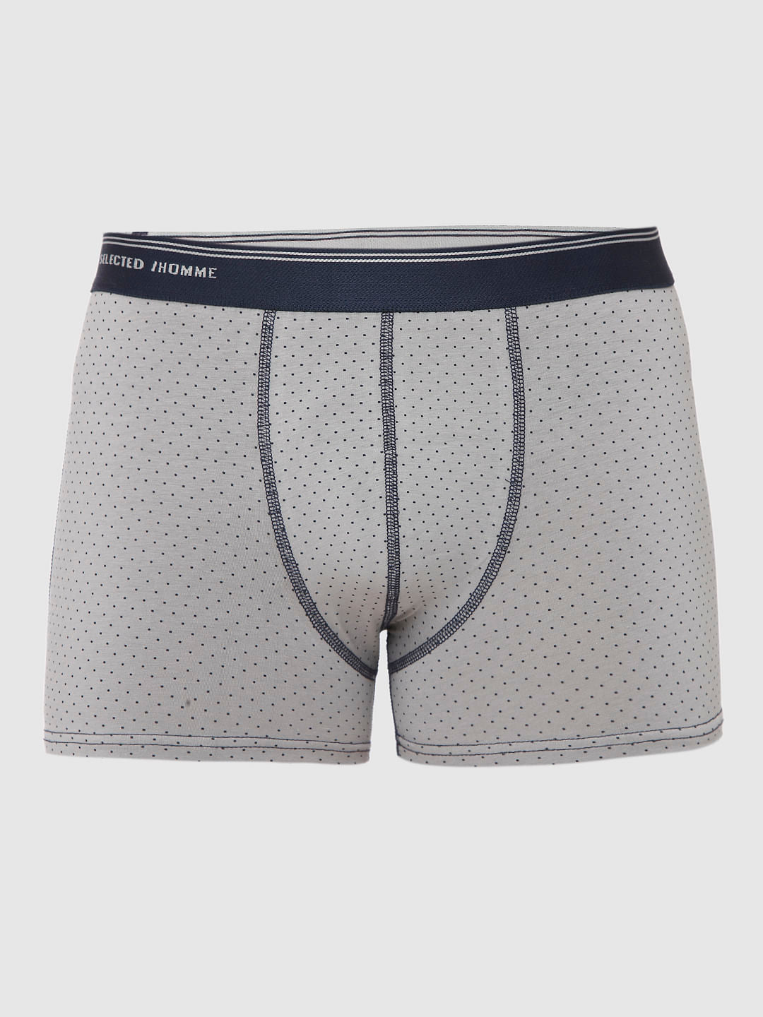 Grey All Over Print Trunks