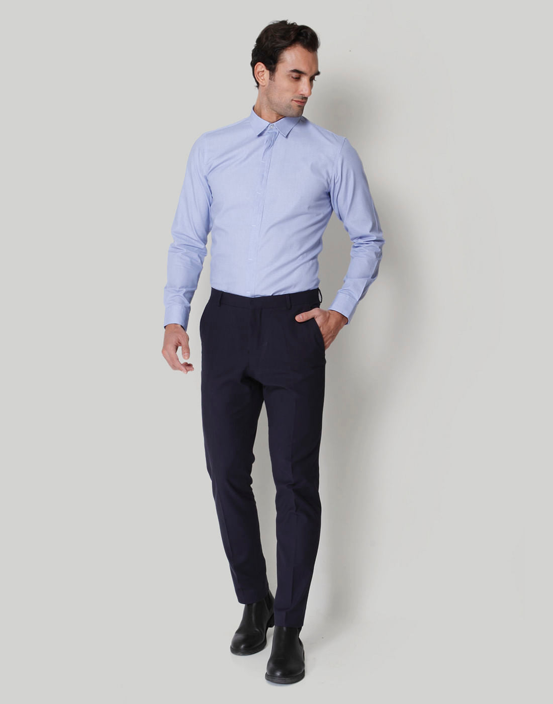 Blue Formal Trousers
