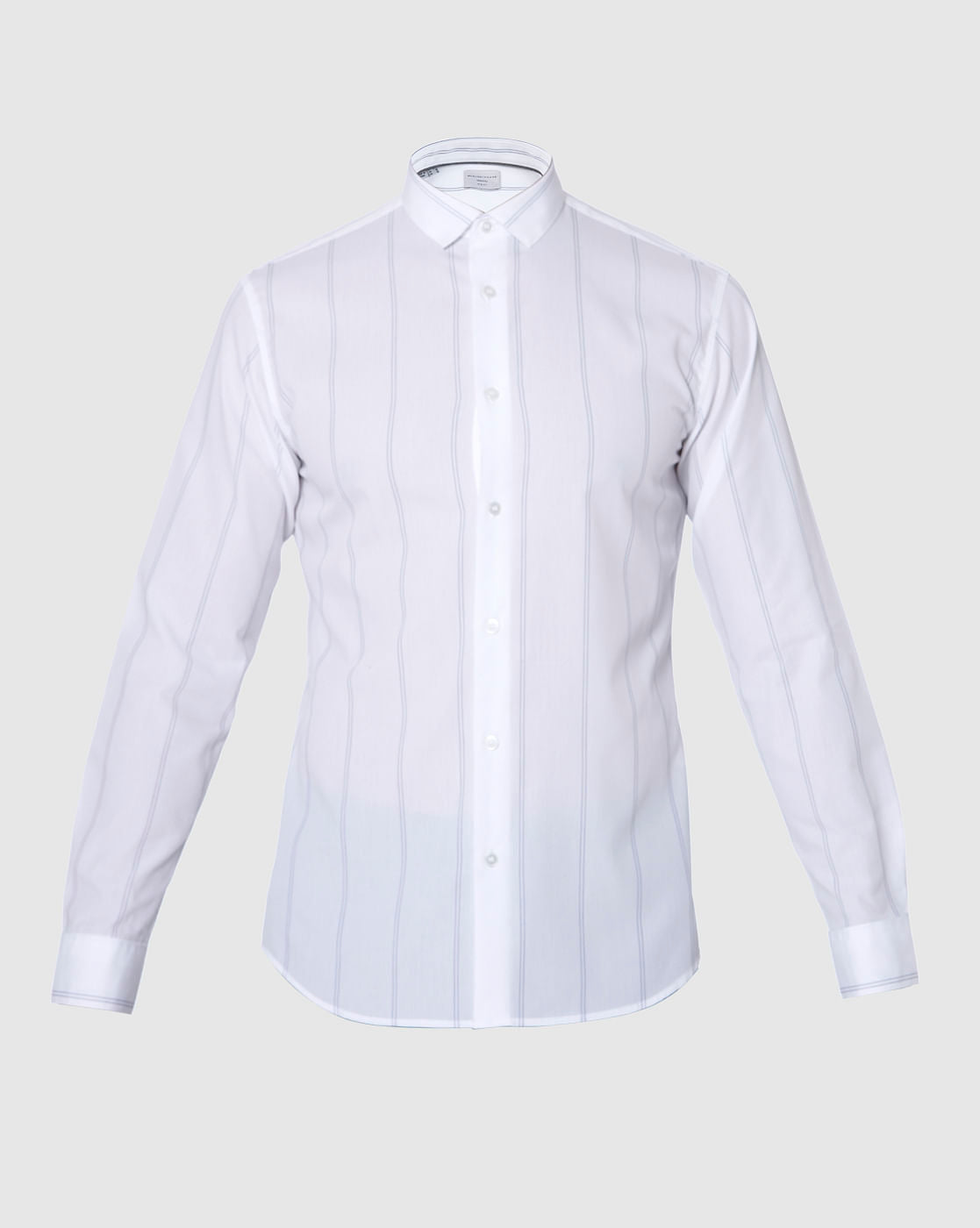 White Striped Formal Shirt