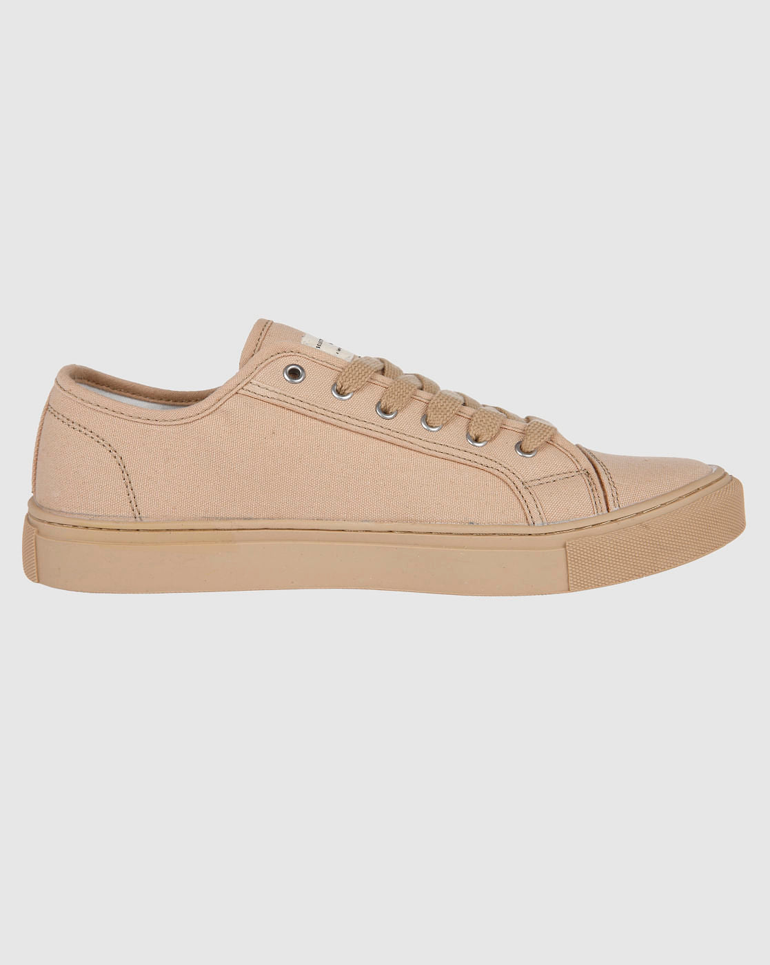 Beige Canvas Sneakers