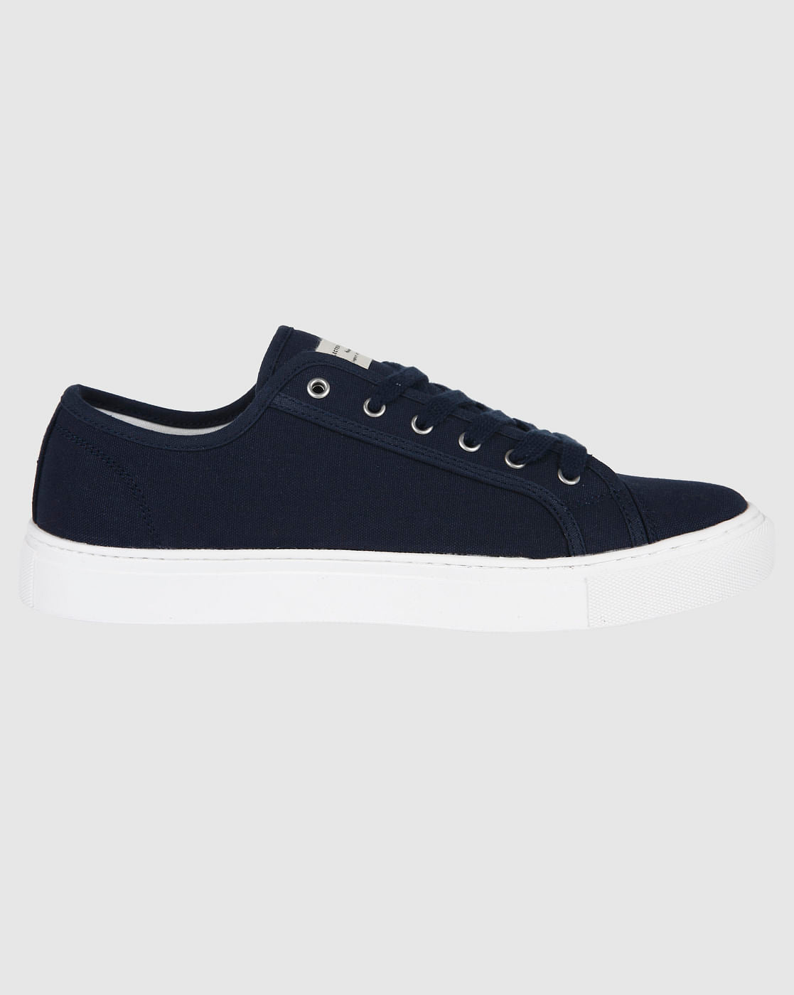 Navy Blue Canvas Sneakers