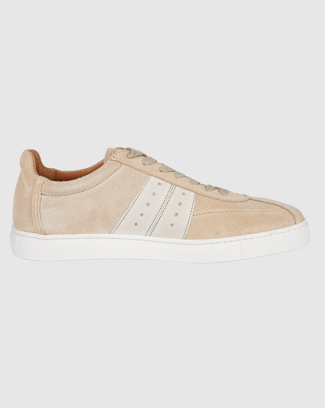 Beige Suede Sneakers