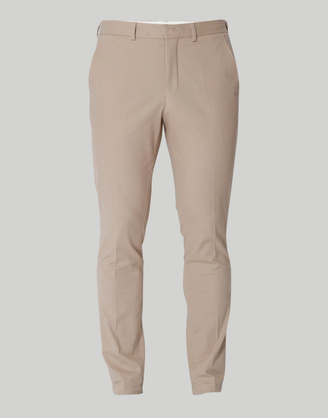 Beige Formal Trousers
