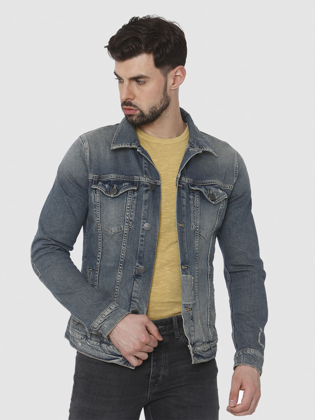 Blue Washed Denim Jacket