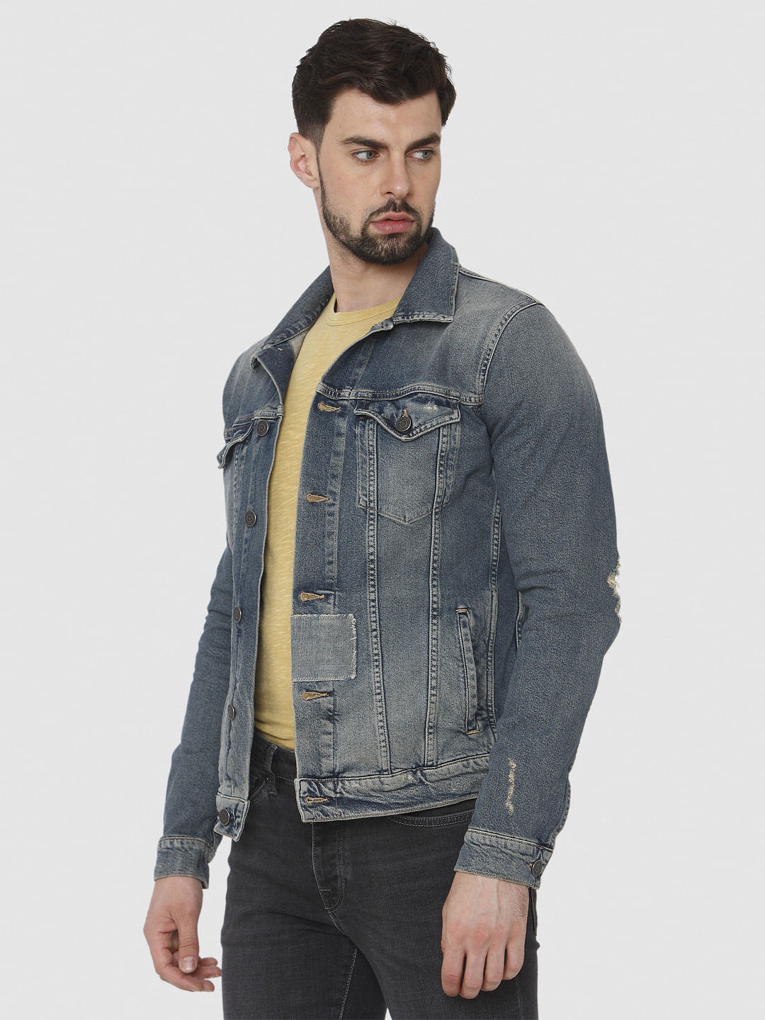 Blue Washed Denim Jacket