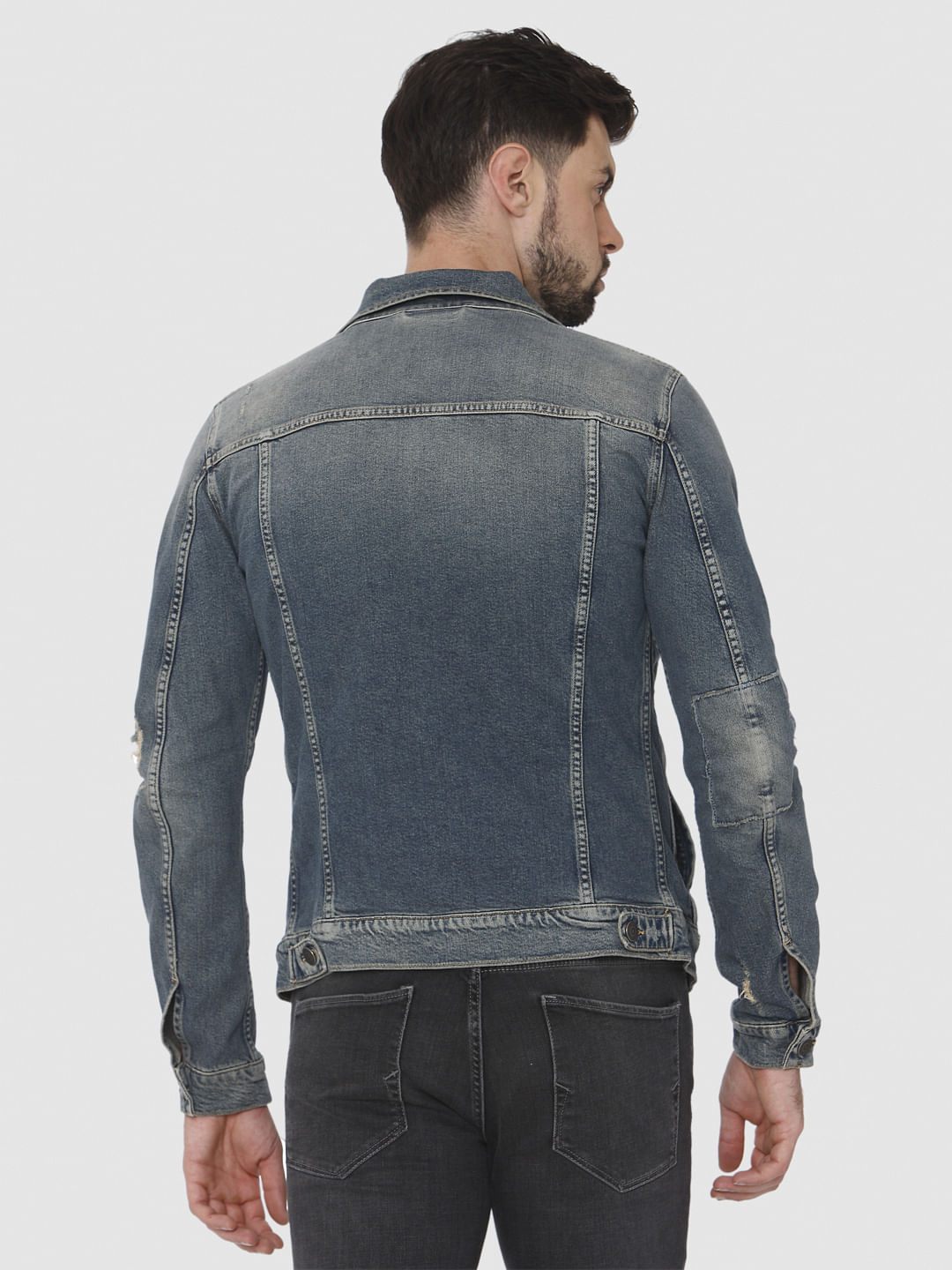 Blue Washed Denim Jacket