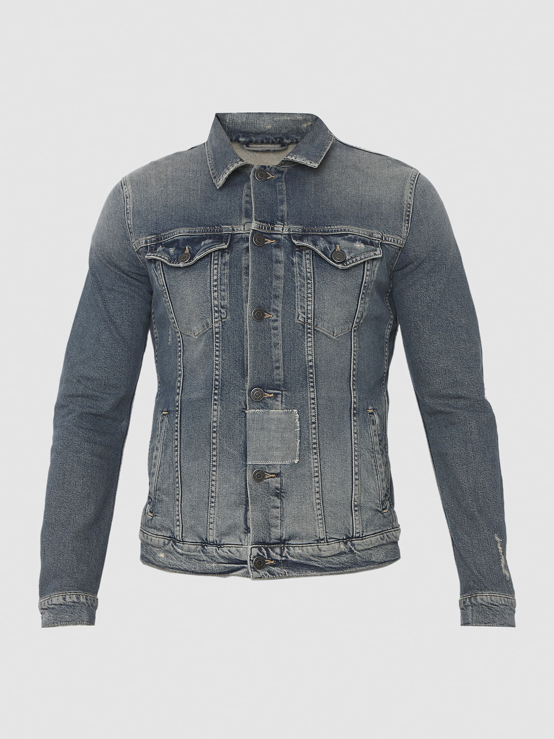 Blue Washed Denim Jacket
