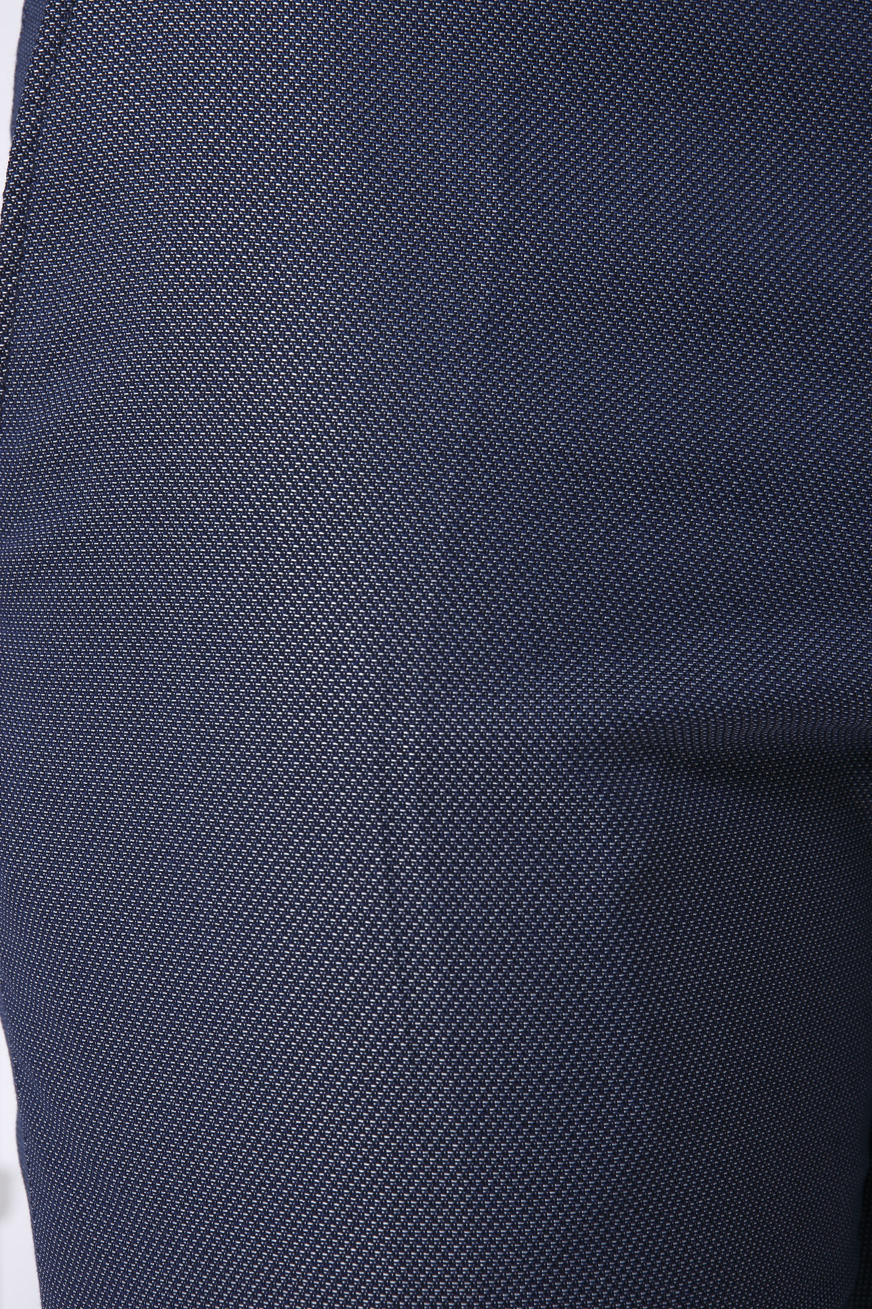 Blue Formal Slim Fit Trousers