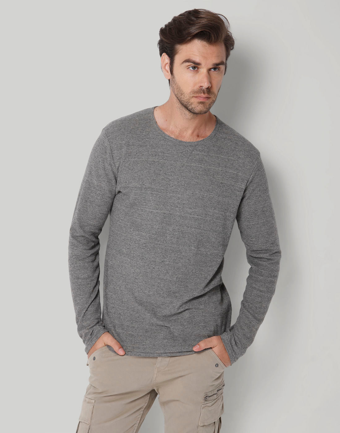 Grey Crew Neck T-Shirt