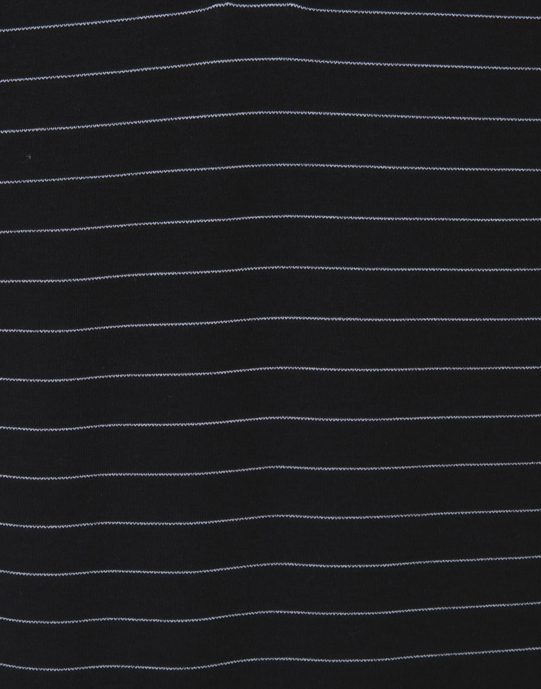 Black Striped Polo Neck T-Shirt