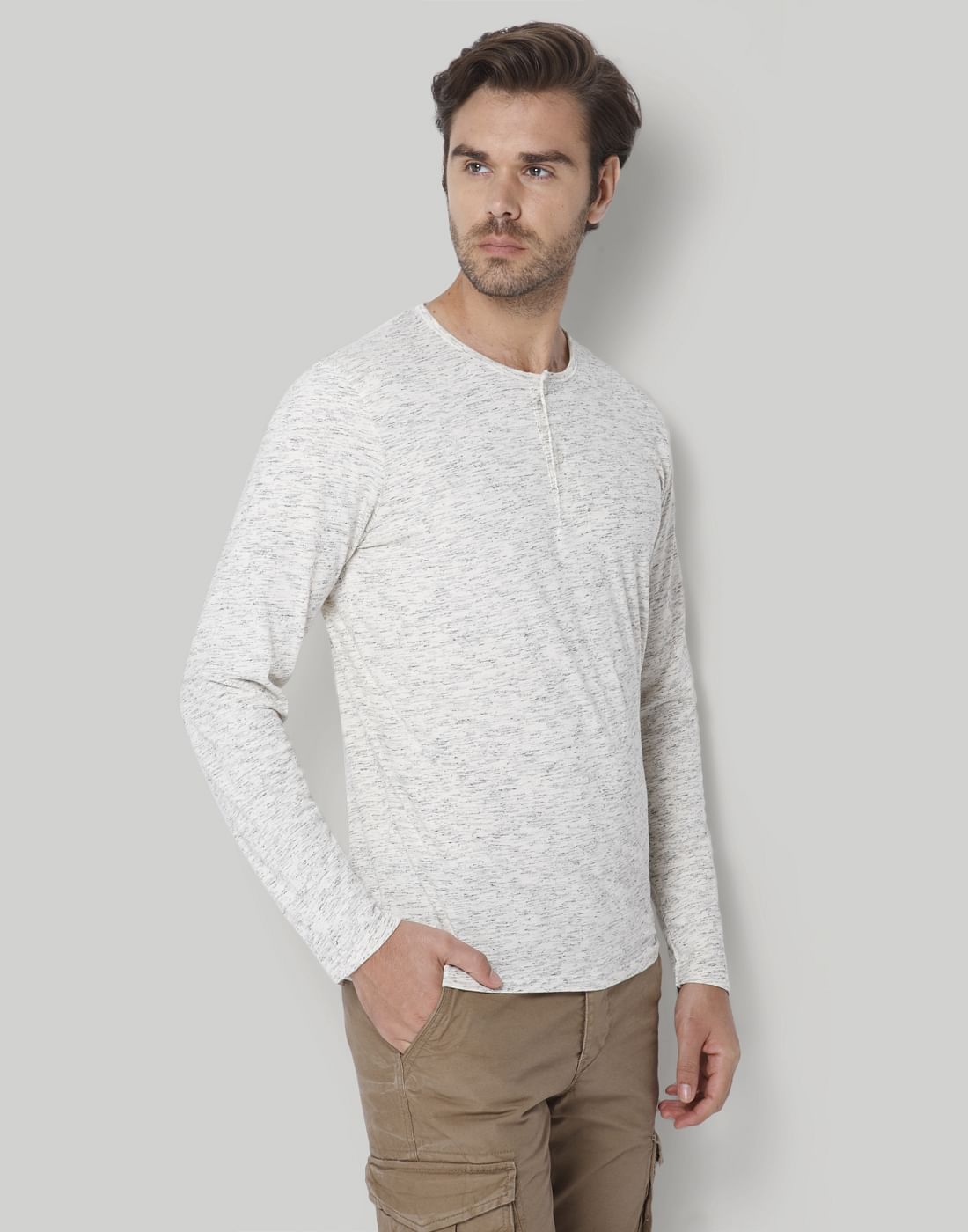 White Henley T-Shirt