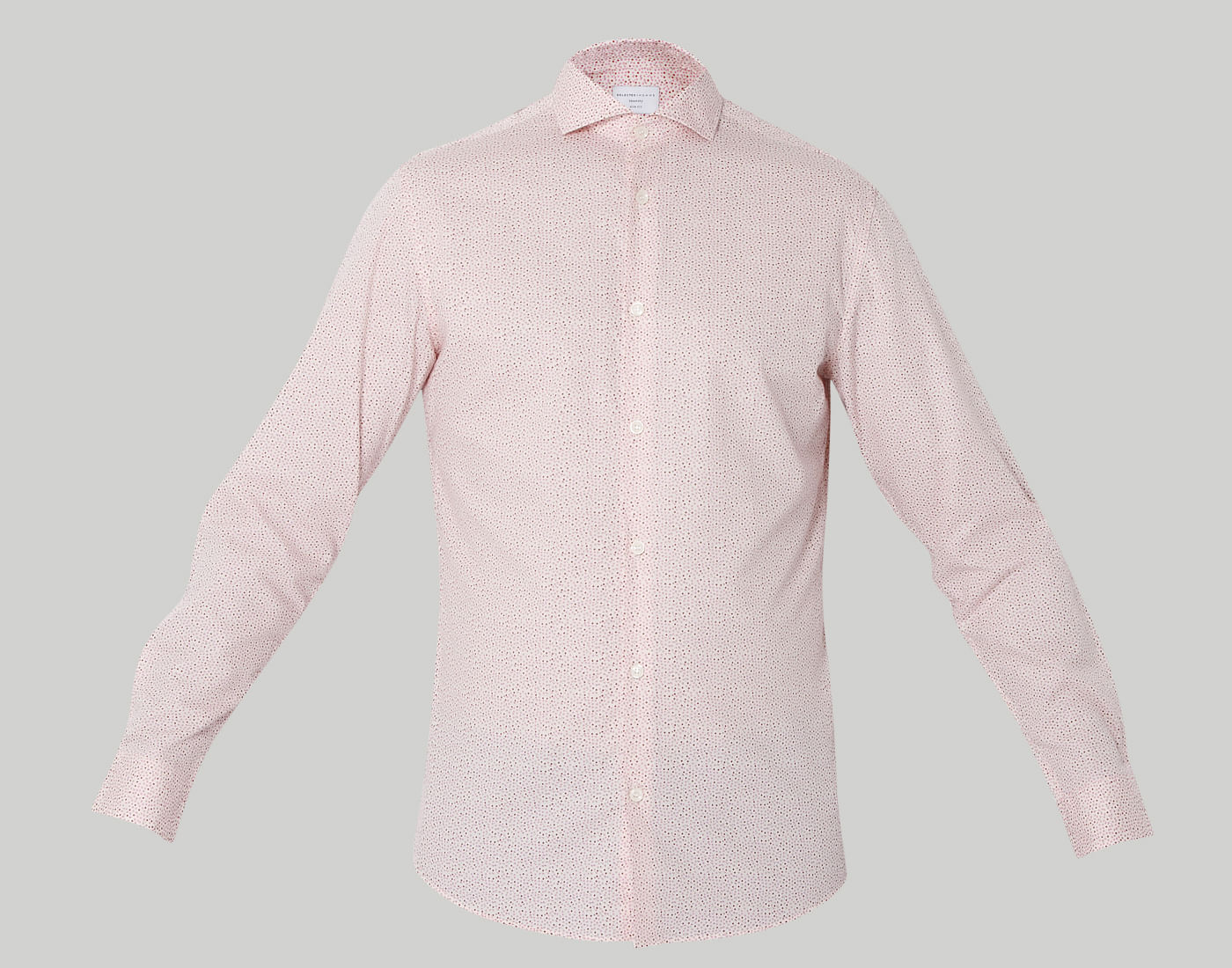 Pink Printed Full Sleeves Shirt