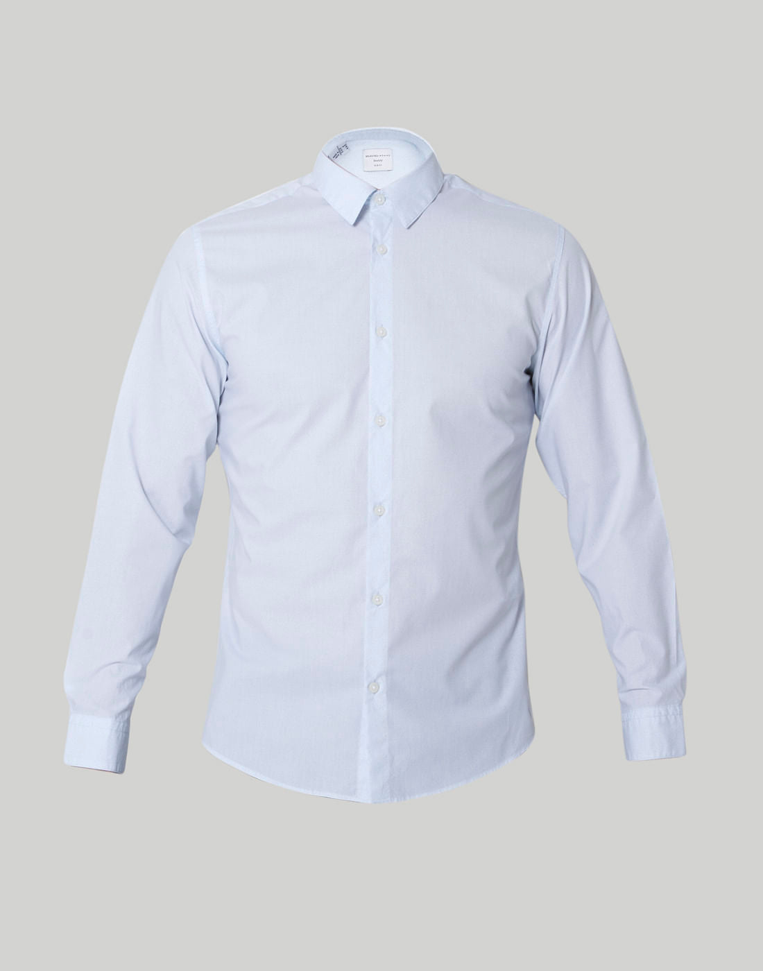 Blue Printed Full Sleeves Shirt