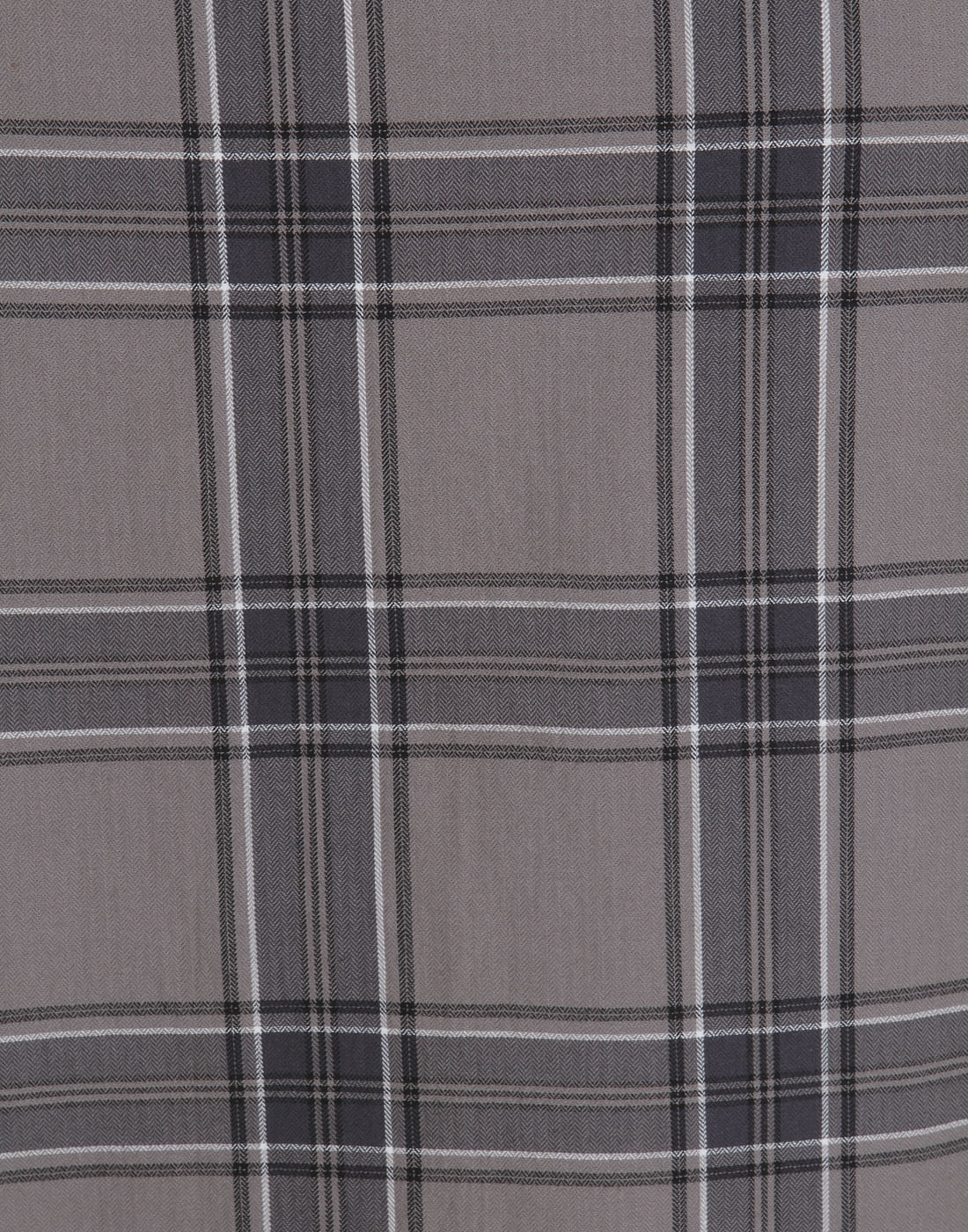 Grey Check Full Sleeves Shirt