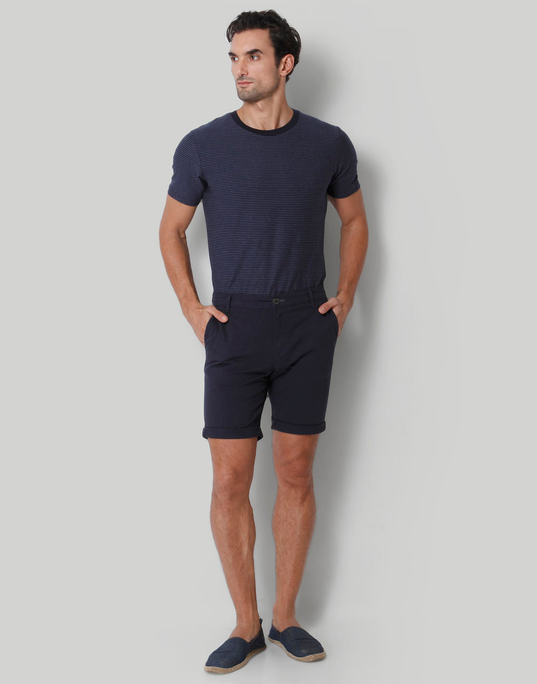 Blue Chino Shorts