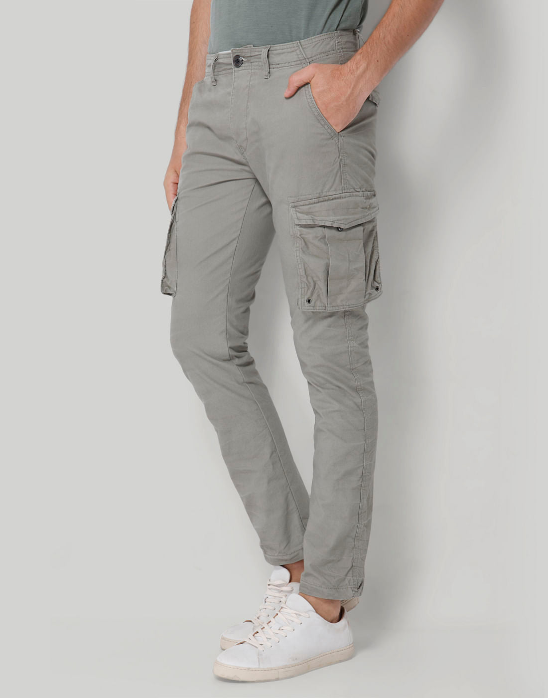 Grey Cargo Pants