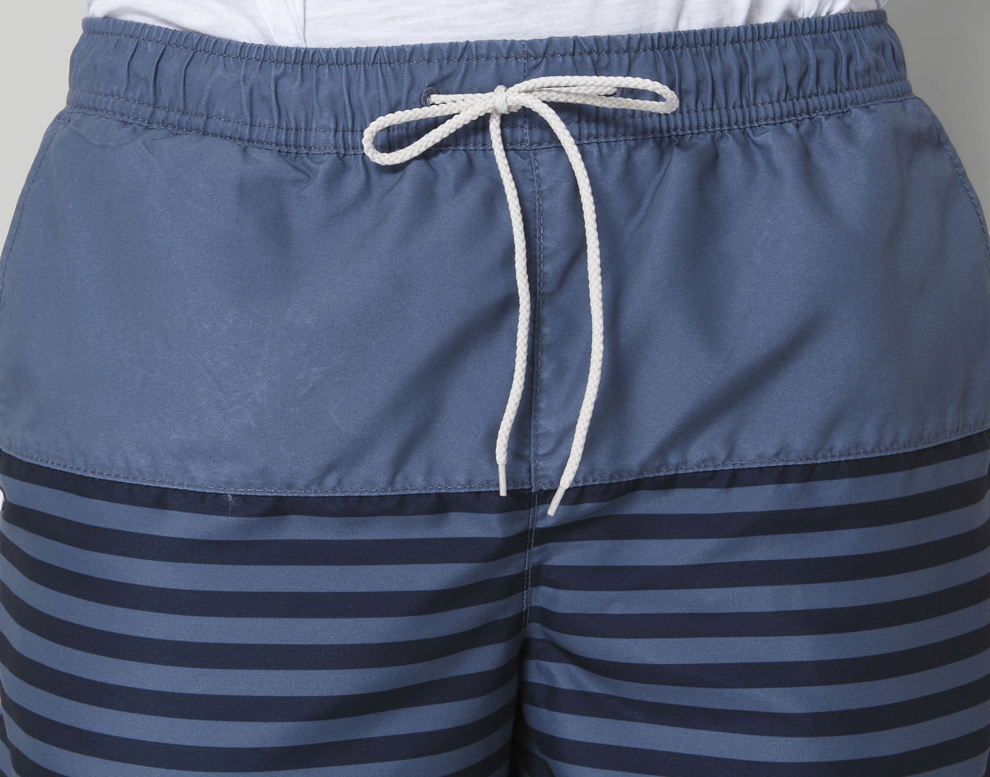 Blue Striped Swimshorts
