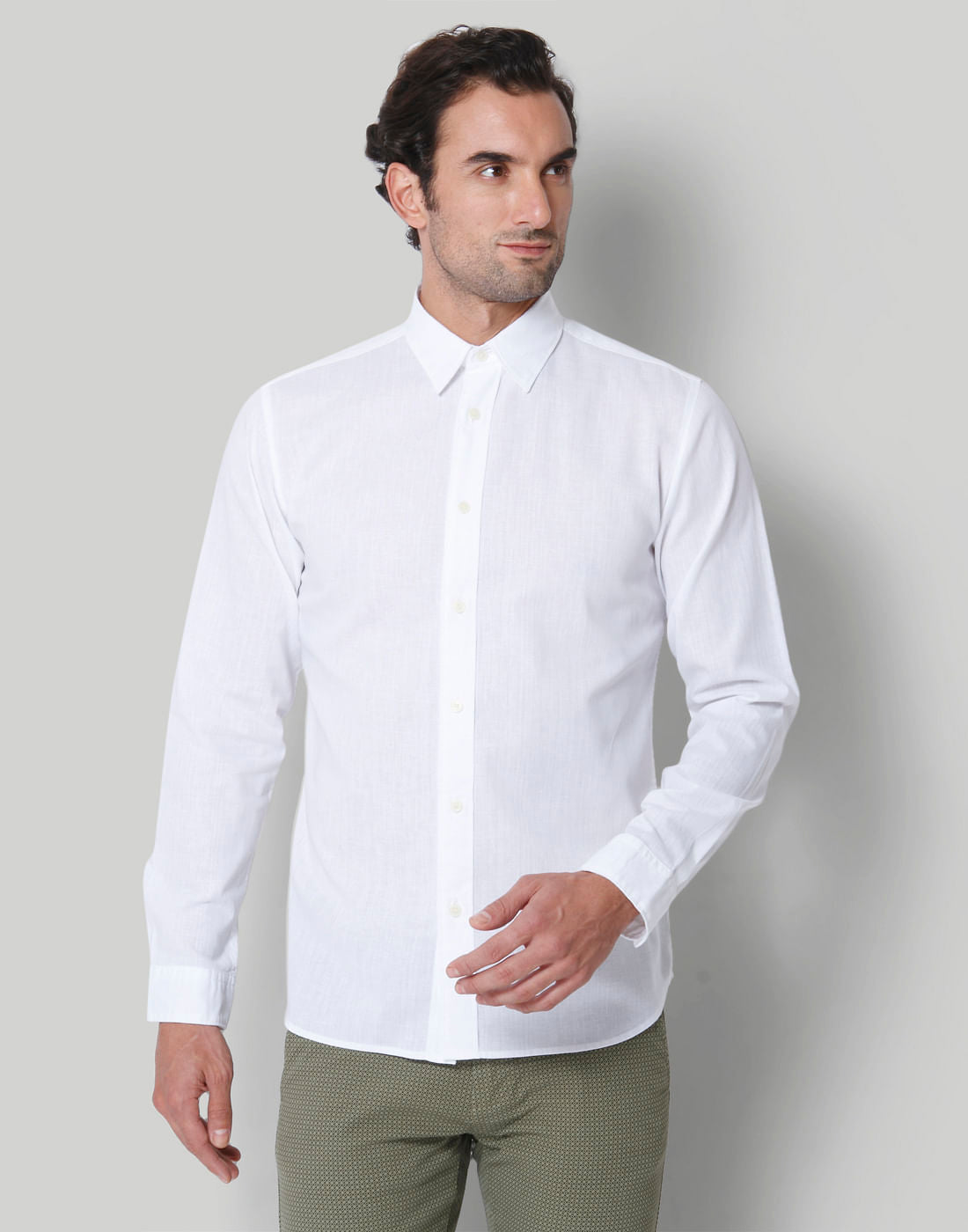 White Full Sleeves Shirt