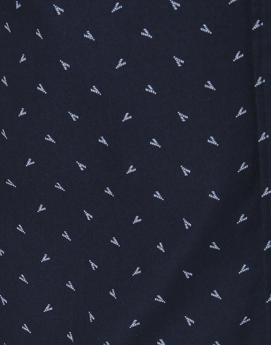 Blue Printed Short Sleeves Shirt