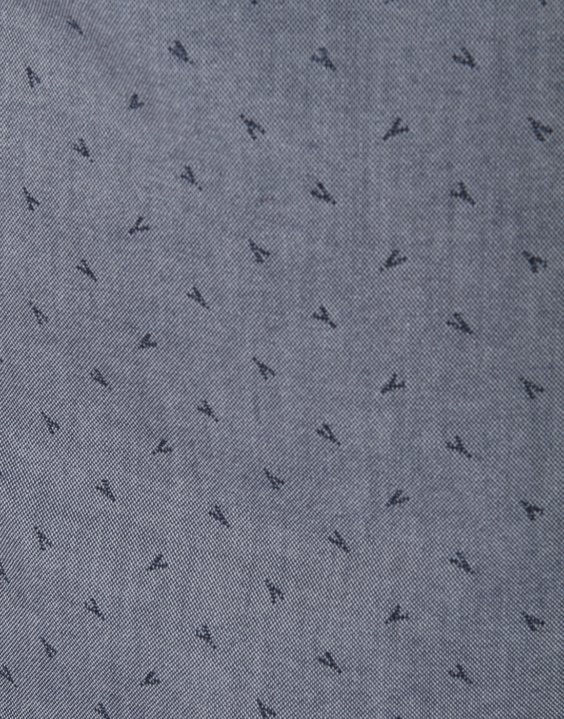 Grey Printed Short Sleeves Shirt