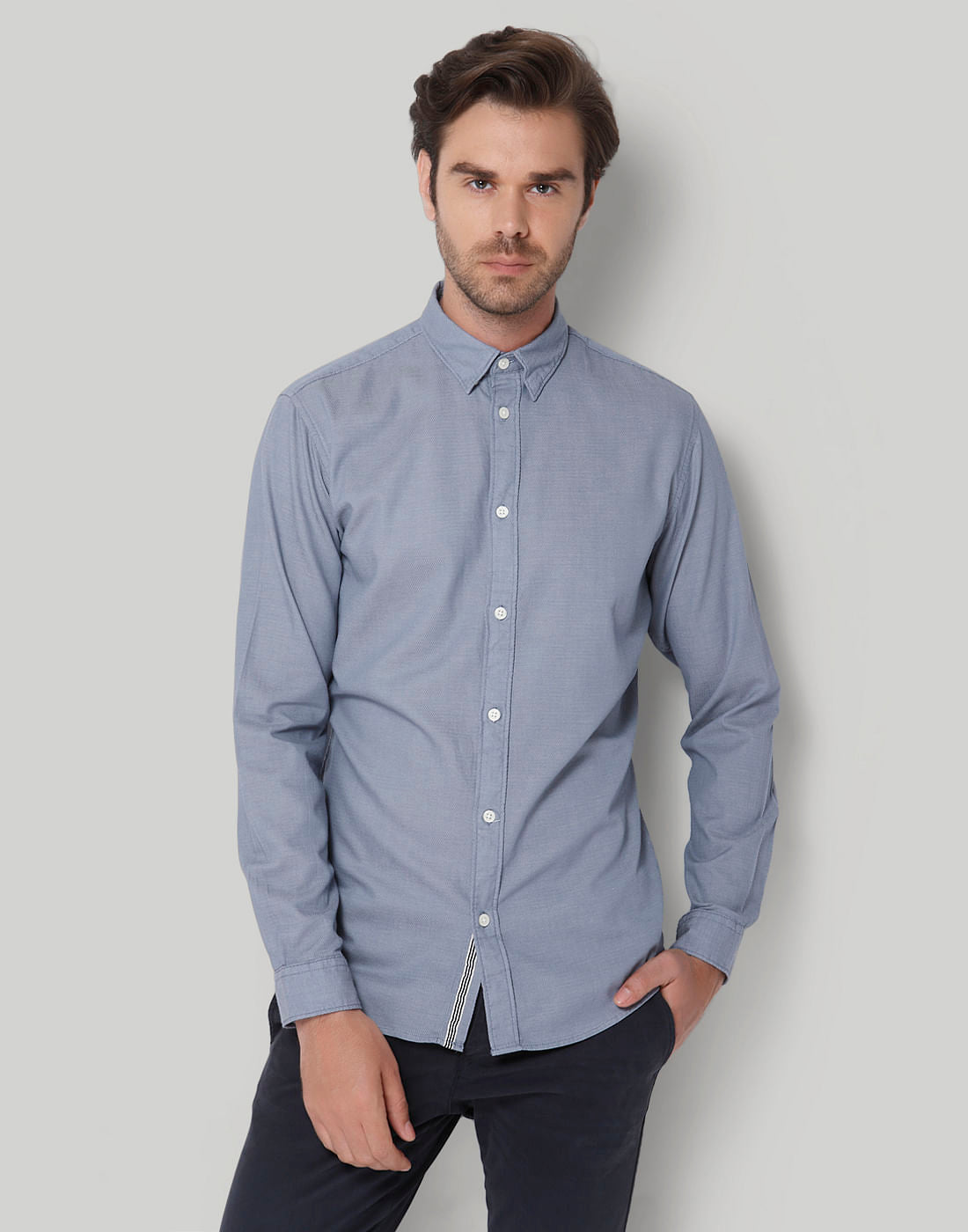 Blue Full Sleeves Shirt