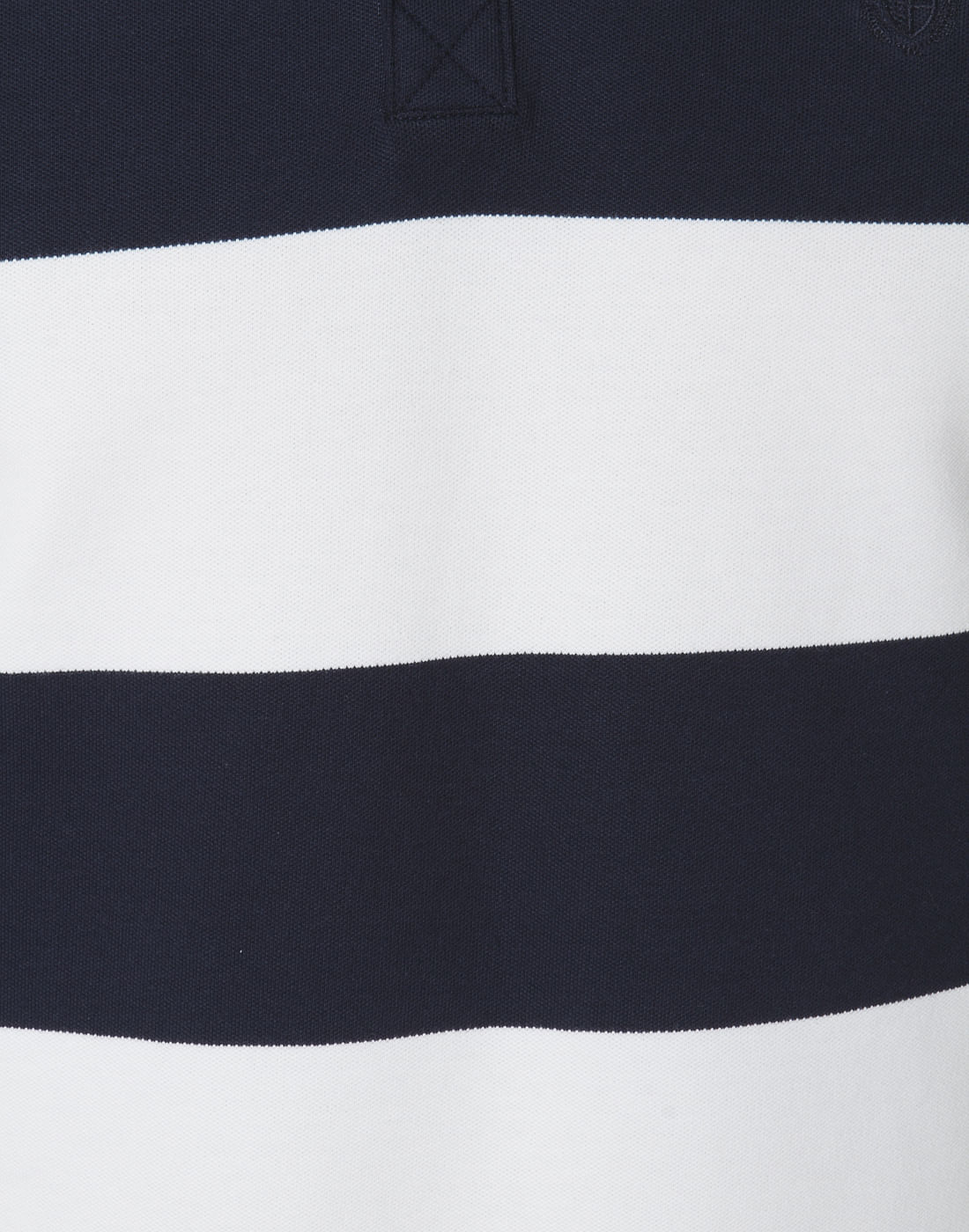Blue Colourblocked Polo Neck T-Shirt
