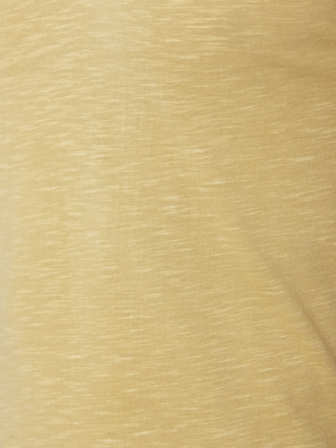 Yellow Overdyed Polo Neck T-Shirt