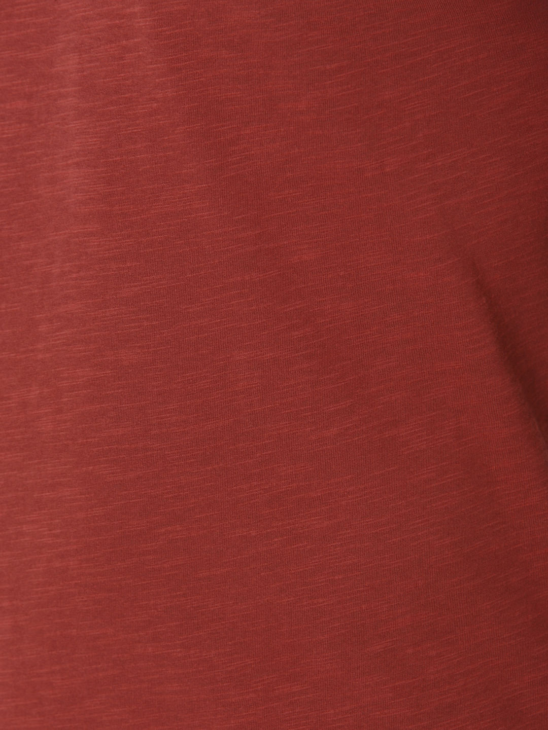 Red Overdyed Polo Neck T-Shirt