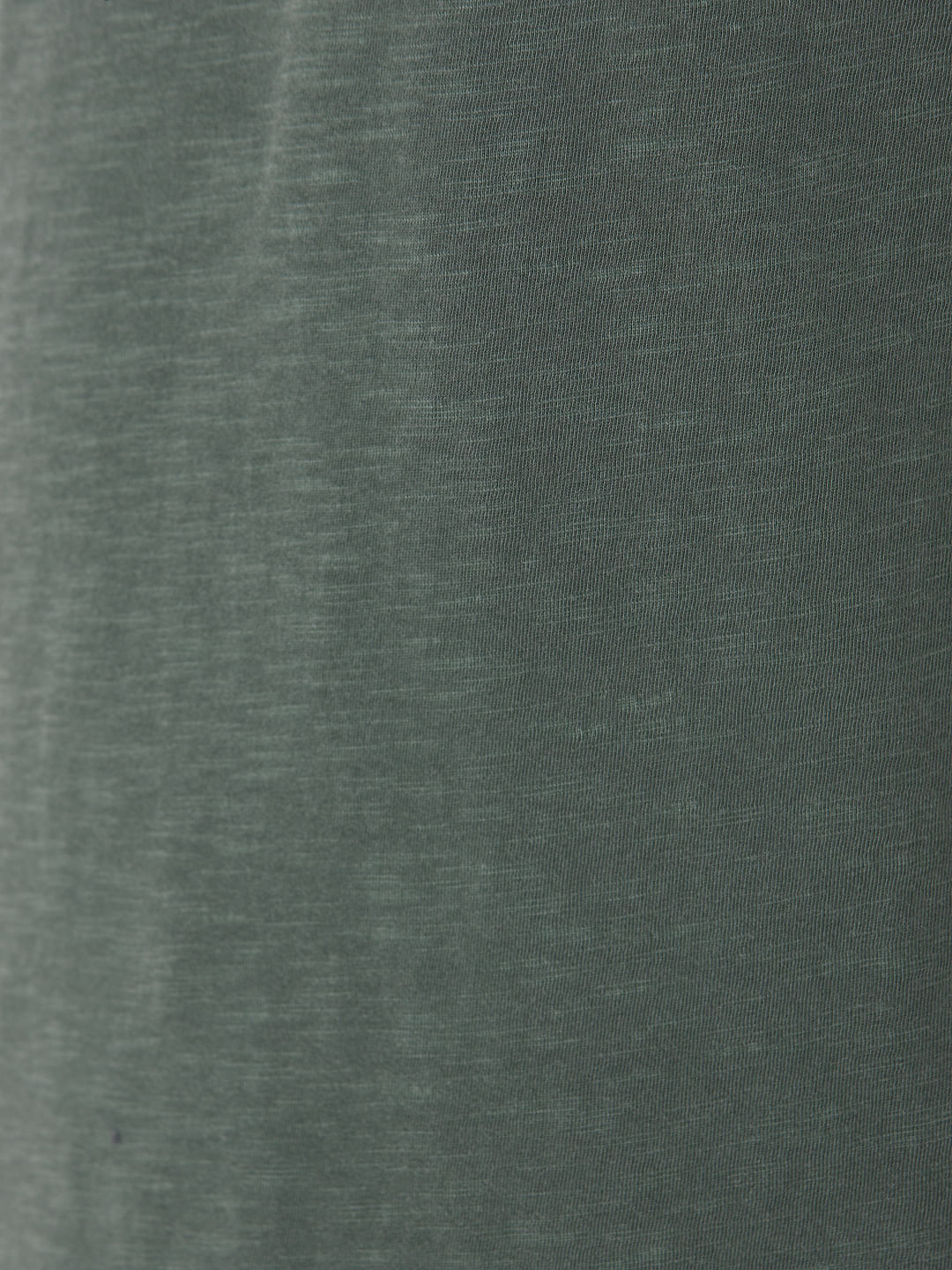 Green Overdyed Polo Neck T-Shirt