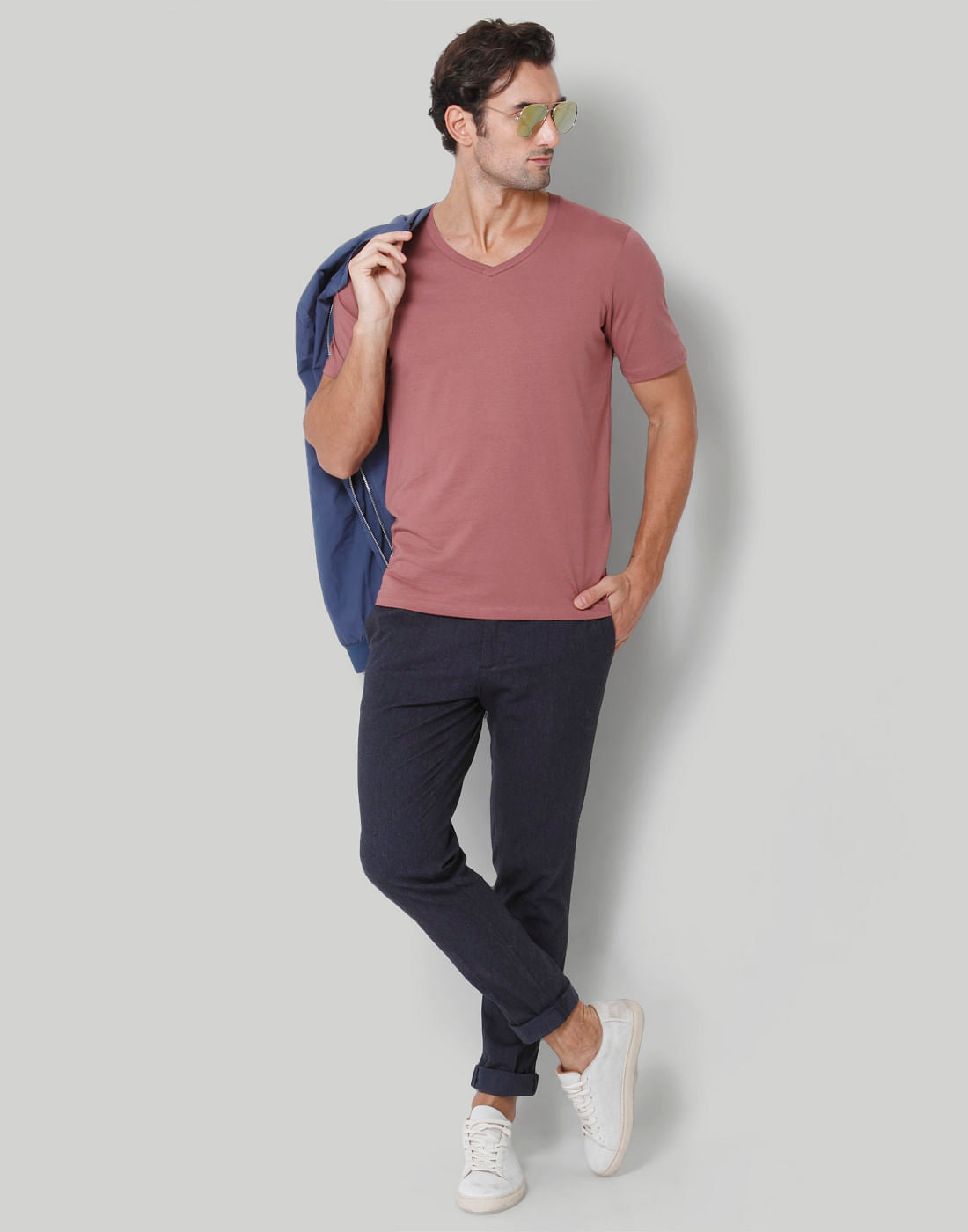 Rose V-Neck T-Shirt