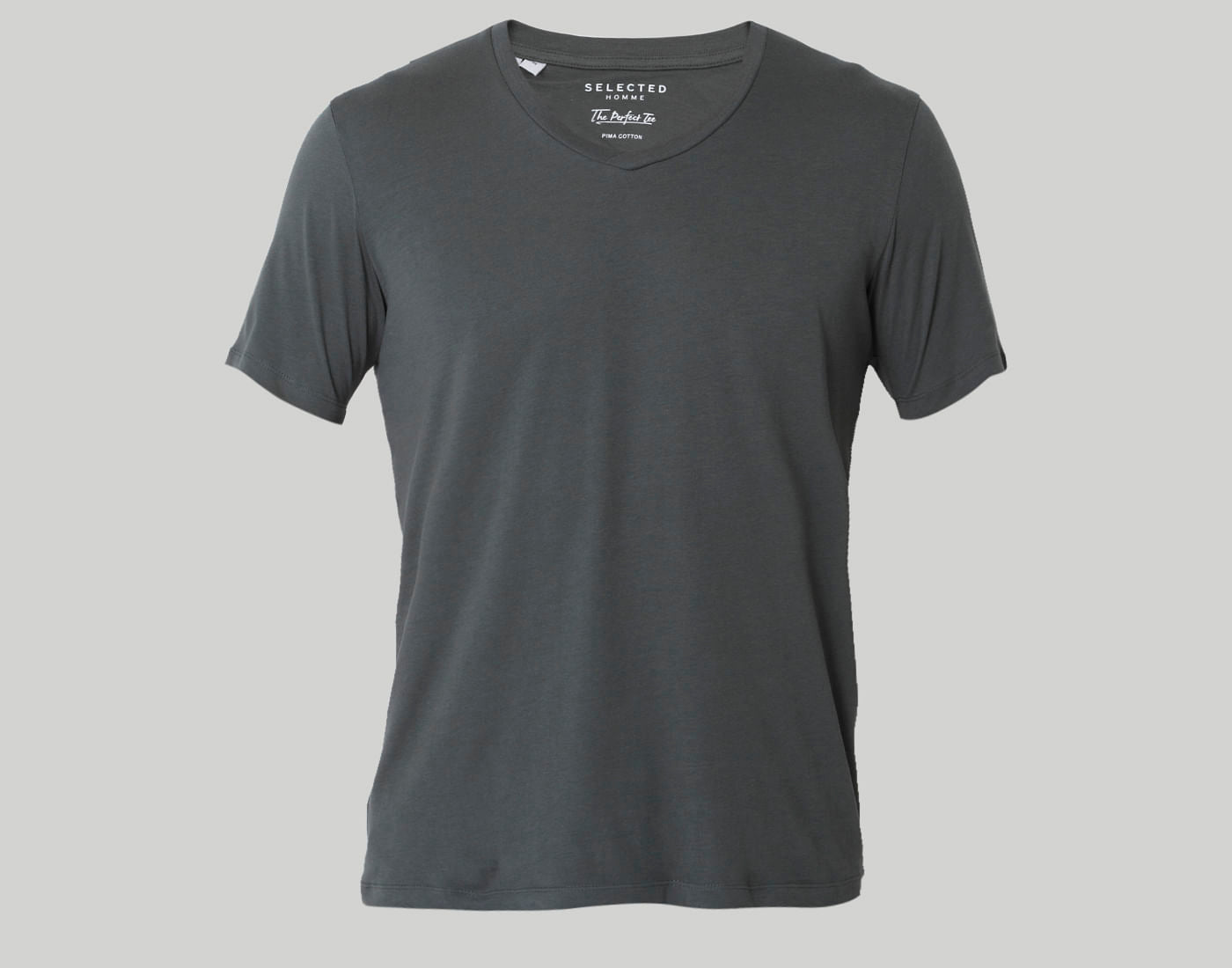 Grey V-Neck T-Shirt
