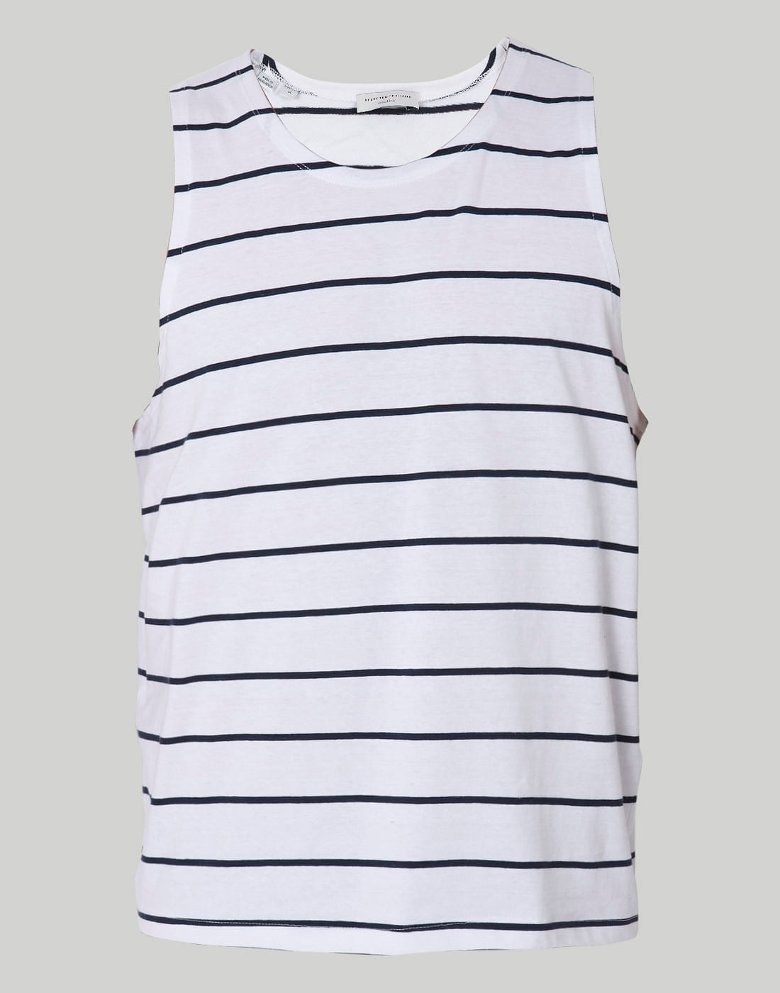 White Striped Vest