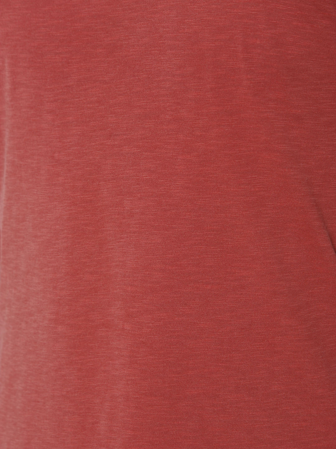 Red Overdyed Crew Neck T-Shirt
